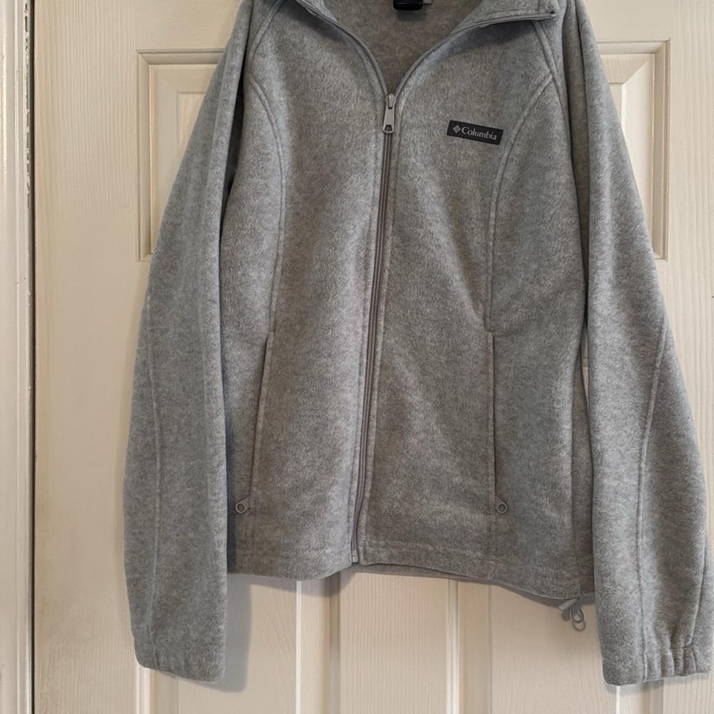 Columbia Light Gray Full-Zip Jacket
